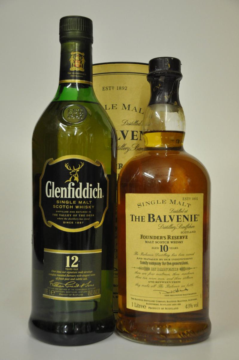 Glenfiddich 12 Year Old Balvenie 10 Year Old