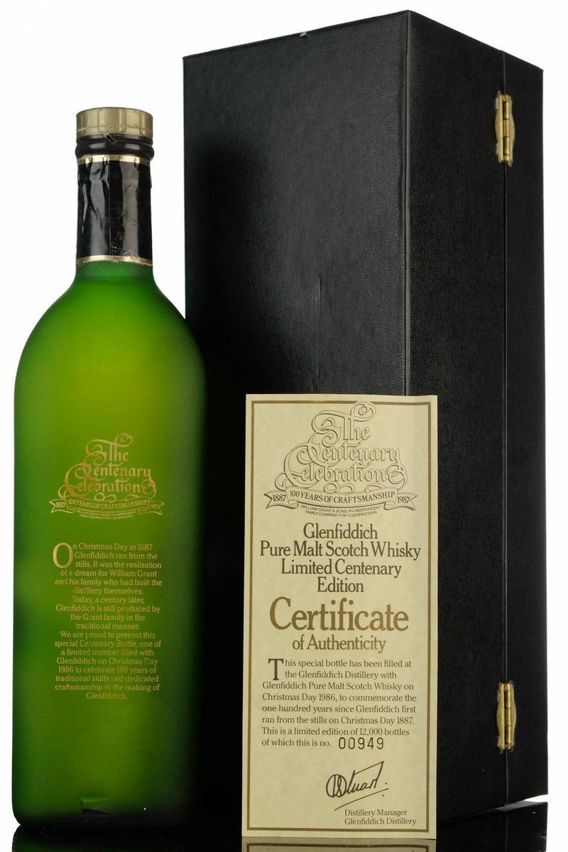 Glenfiddich Centenary 1887 1987