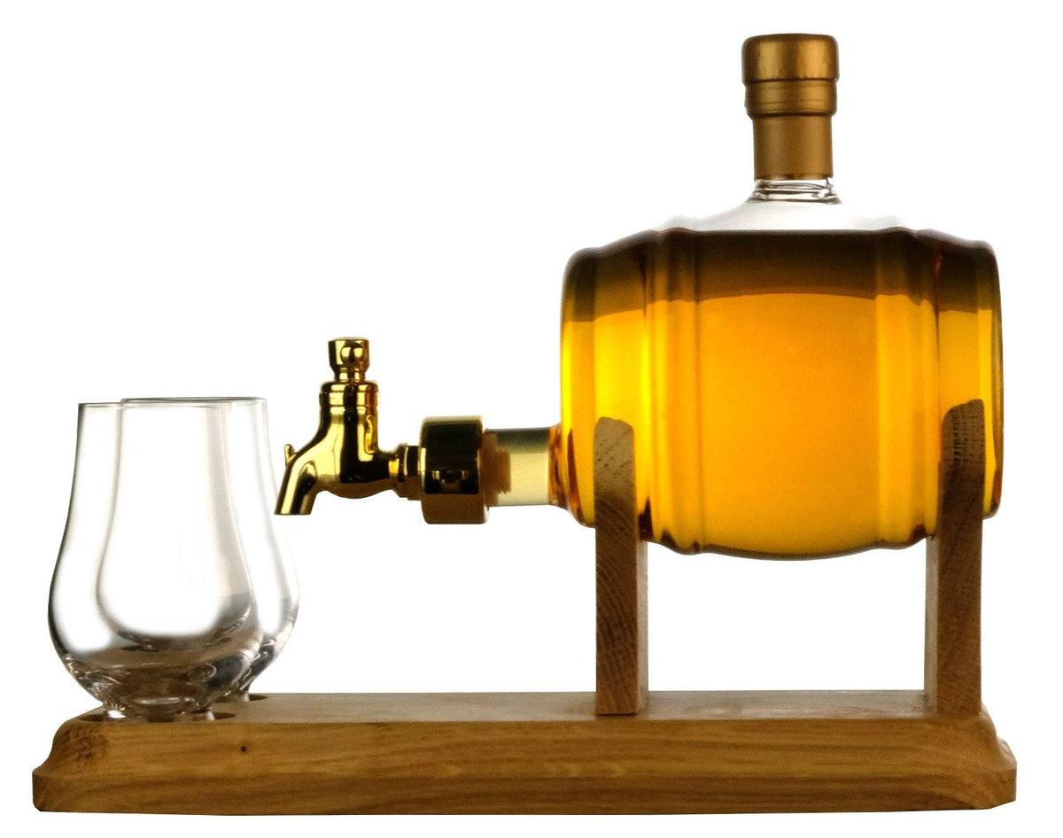 Whisky Barrel Decanter & Glasses Stylish Whisky Shop