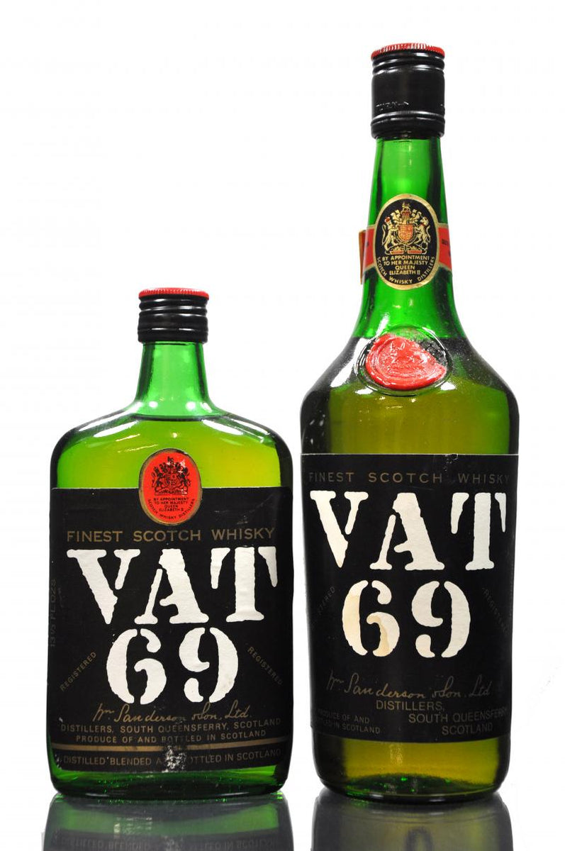 Bat 69 VAT 69 & Half Bottle - 1970s